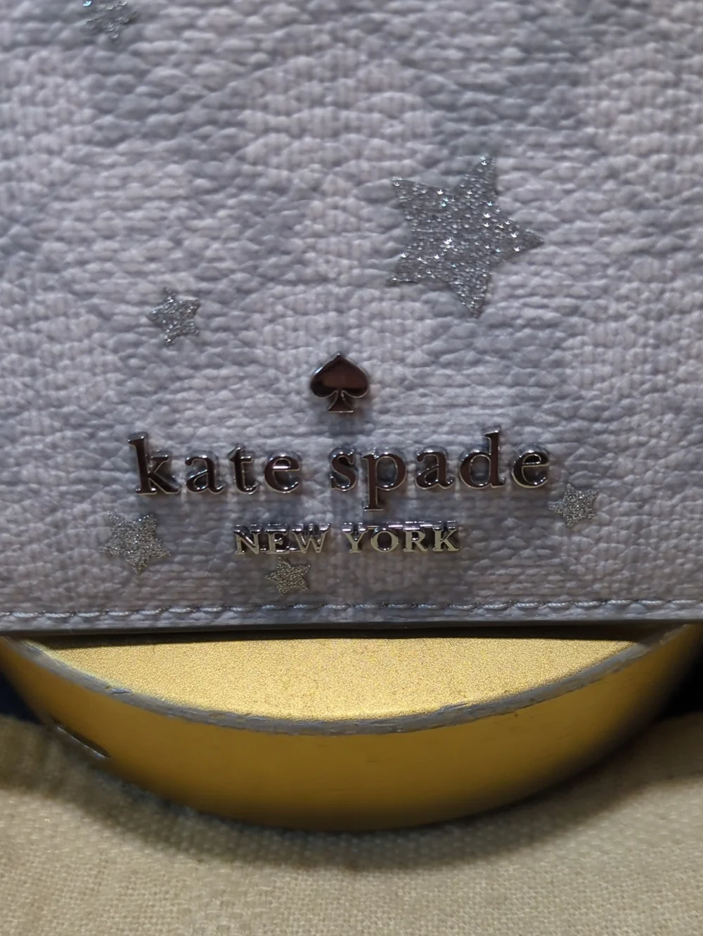 Kate Spade Silver Star Floral Spade Card     Holder NOW ONLY $75